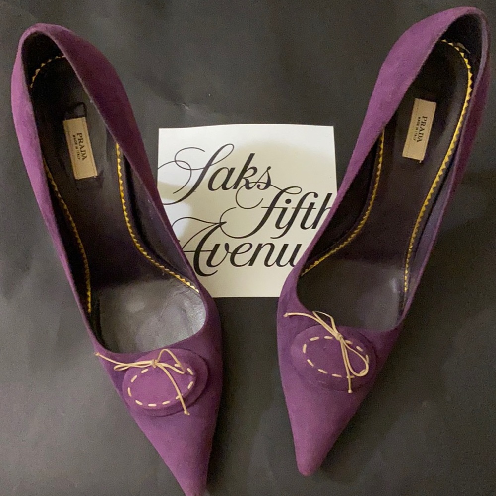 Prada shoes purple